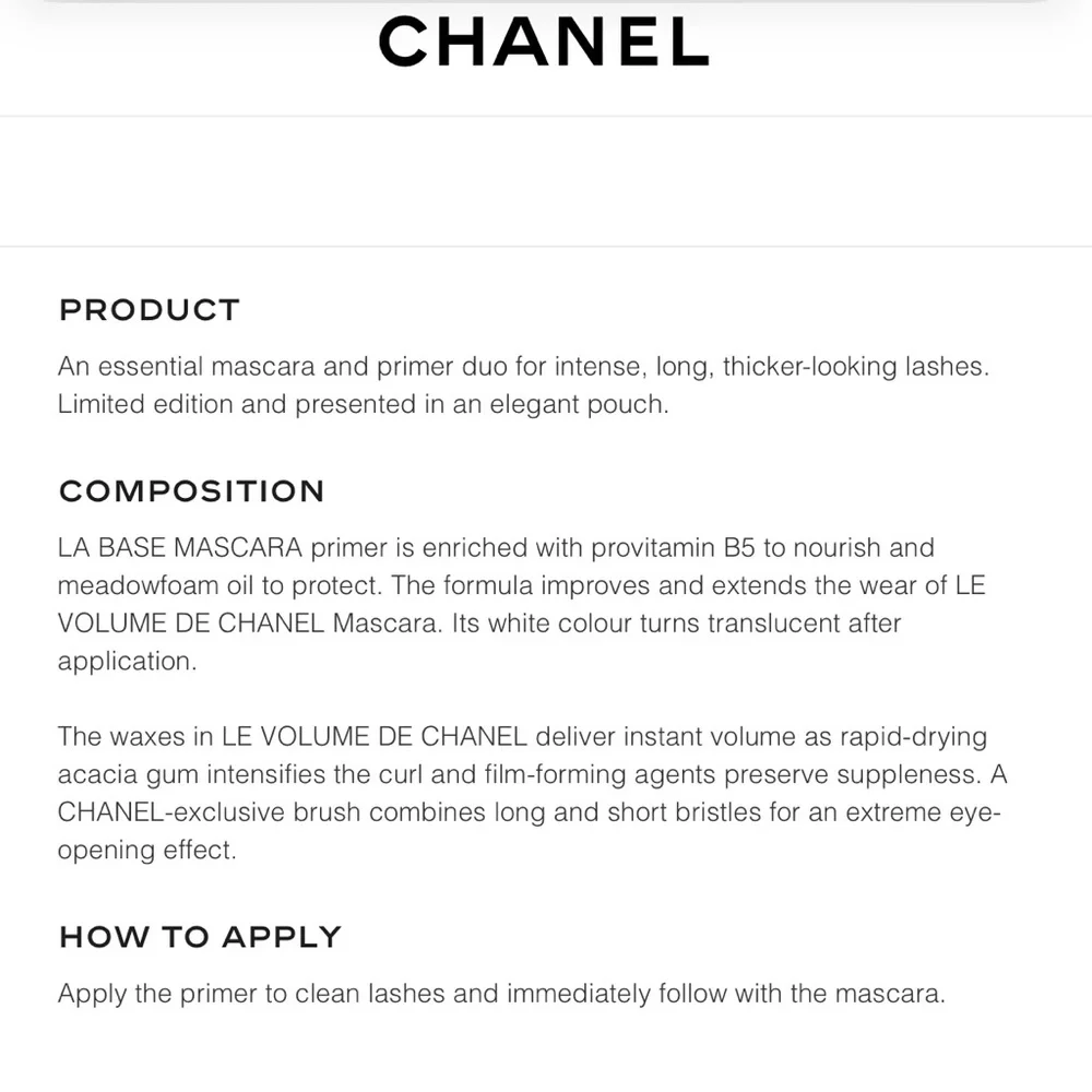 CHANEL GO TO EXTREMES MASCARA SET NWT